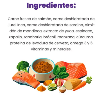 barf deshid perro raza peq salmon