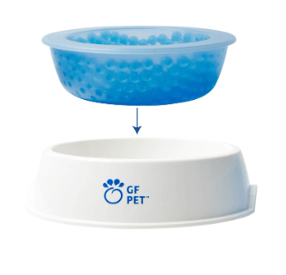 gf pet ice bowl blanco/azul