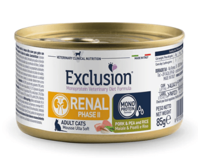 expert vet gato renal cerdo/alverja/arroz 85gr