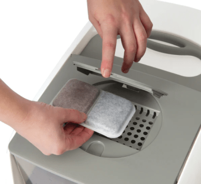 cat it baño con cubierta