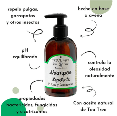 coolpet shampoo repelente tea tree