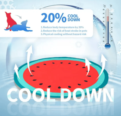 Pawise mat enfriamiento redondo