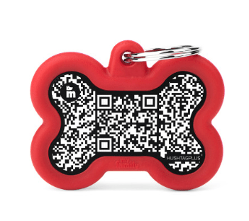 placa my family black alu rubber QR bone