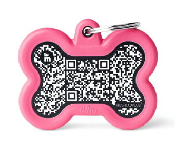 placa my family black alu rubber QR bone