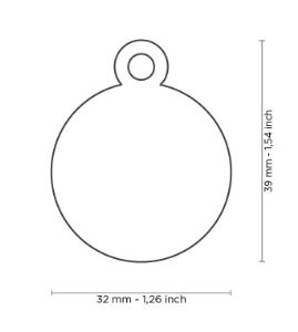 placa my family round golden