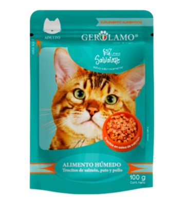 gerolamo pouch trocitos gato 100gr