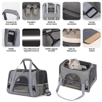 wonder bolso transporte gato
