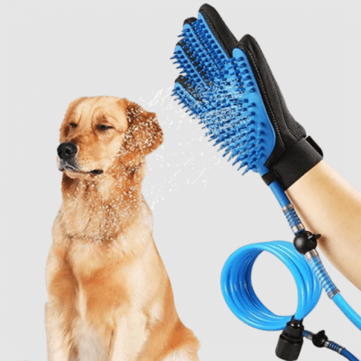 mp guante masajeador baño perro