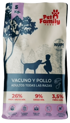 pet family vacuno/pollo toda raza