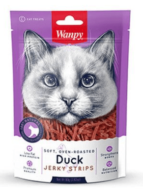 wanpy gato jerky strips pato