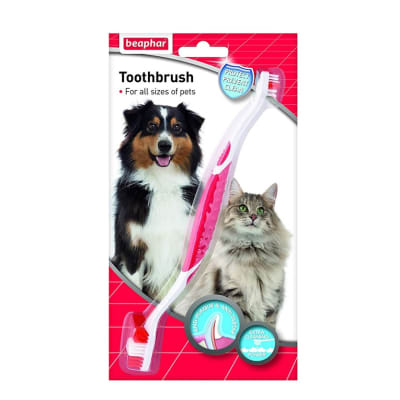 beaphar cepillo de dientes doble