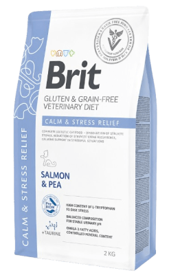 brit vet diet calm&stress gato