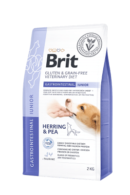 brit vet diet gastro junior perro