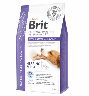 brit vet diet gastrointes low fat perro