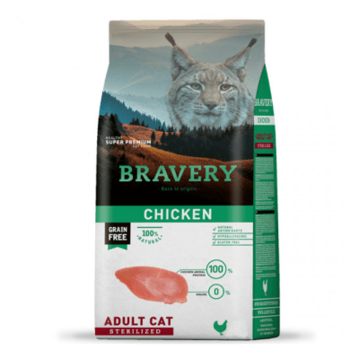 bravery pollo adulto gato castrado