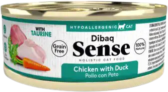 sense gato lata pollo/pato