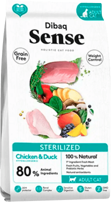 sense gato esterilizado pollo/pato