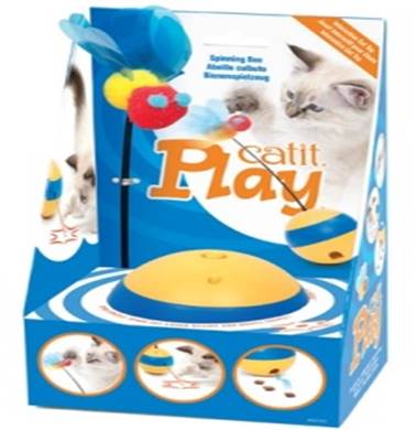 cat it play spinning bee