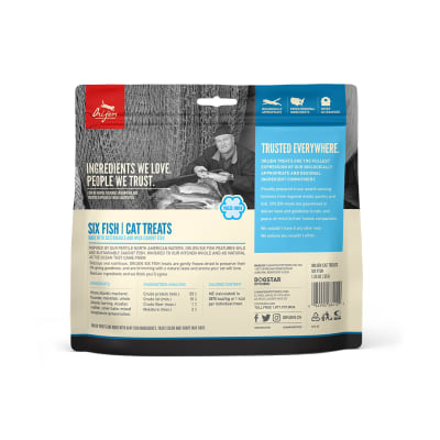 orijen treats six fish gato