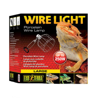exoterra lampara de alambre