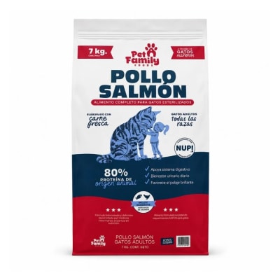 pet family gato pollo/salmón