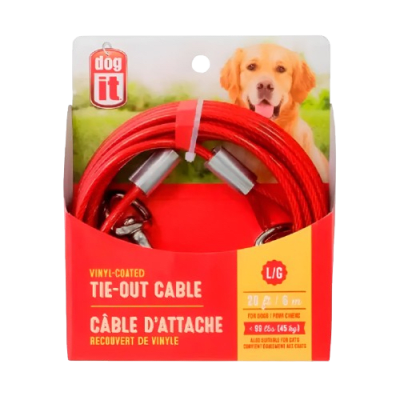 dogit cable enganche rojo