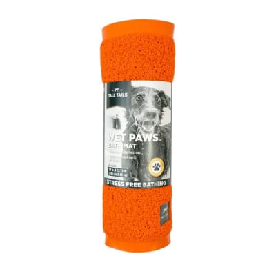 tall tails wet paws mat ducha naranjo