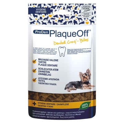PlaqueOff dental croq bites perro