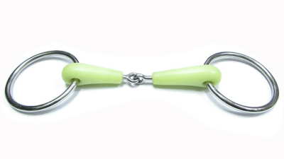 bocado argolla silicona manzana