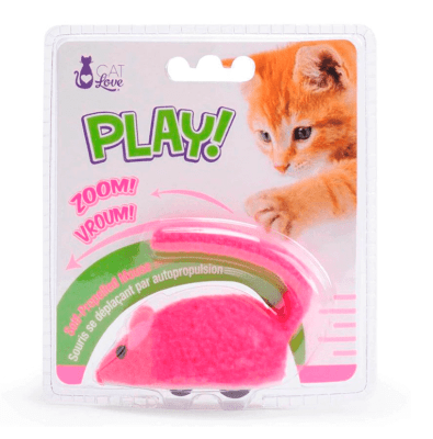 cat love ratón mecánico