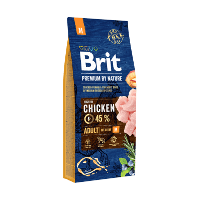 brit premium pollo adulto medium