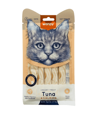 wanpy gato creamy atun y salmon