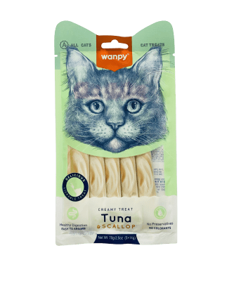 wanpy gato creamy atun y oston
