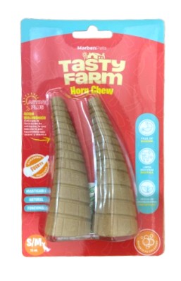 tasty farm cuerno masticable soporte colageno