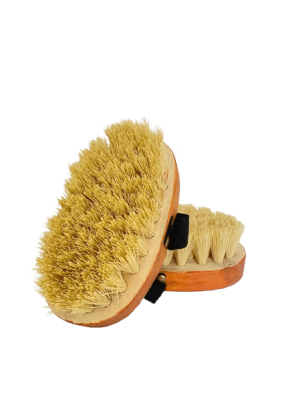 escobilla madera amarillo