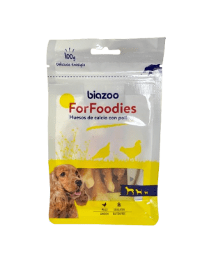 Biozoo perro hueso calcio/pollo