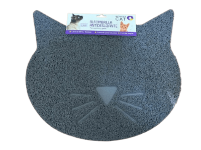 wonder alfombra para areneros cara gato