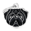 placa my family black pug1