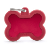 placa my family red bone alu red rubber1