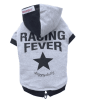 2D poleron gris racing fever gorro1