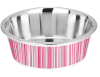 kumar plato perro c/rayas rosa1