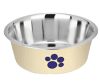 kumar plato perro crema pata azul1