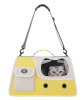 bolso bicolor amarillo gato1