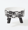 wonder bowl plastico blanco/negro c/patas1
