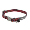 fuzzy cat collar red/navy1
