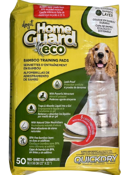 Perro Home Guard Training Pads Dogit Carpetas Sanitarias Eco Bambu