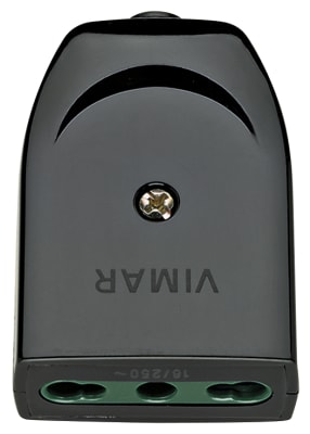 ENCHUFE HEMBRA VOLANTE 2P+T 16A 250V NEGRO VIMAR