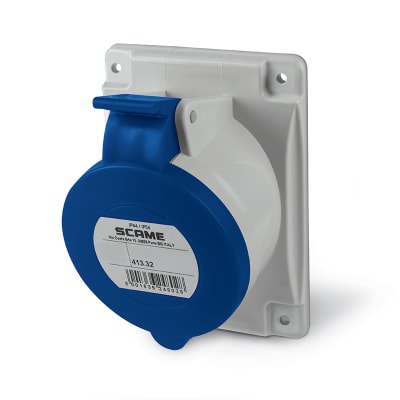 ENCHUFE IND. HEMBRA SCAME EMB 2P+T 32A IP441