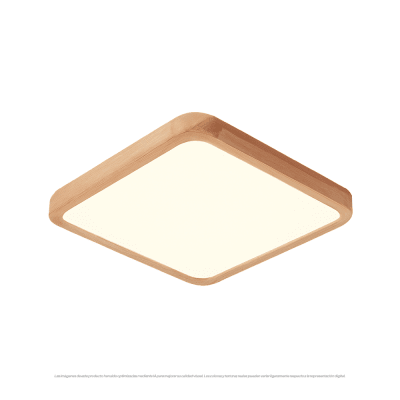 LED CUADRADO SOBREPUESTO C/CONTROL MADERA 48W