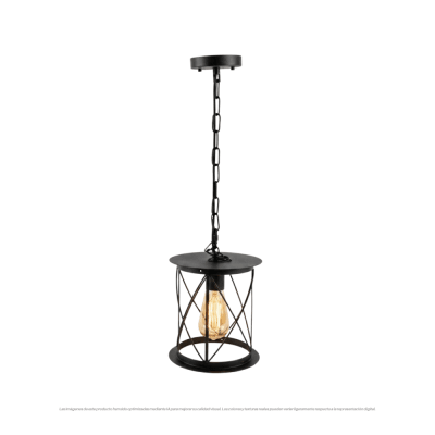 LAMPARA COLGANTE RUSTICA IP54 1XE27